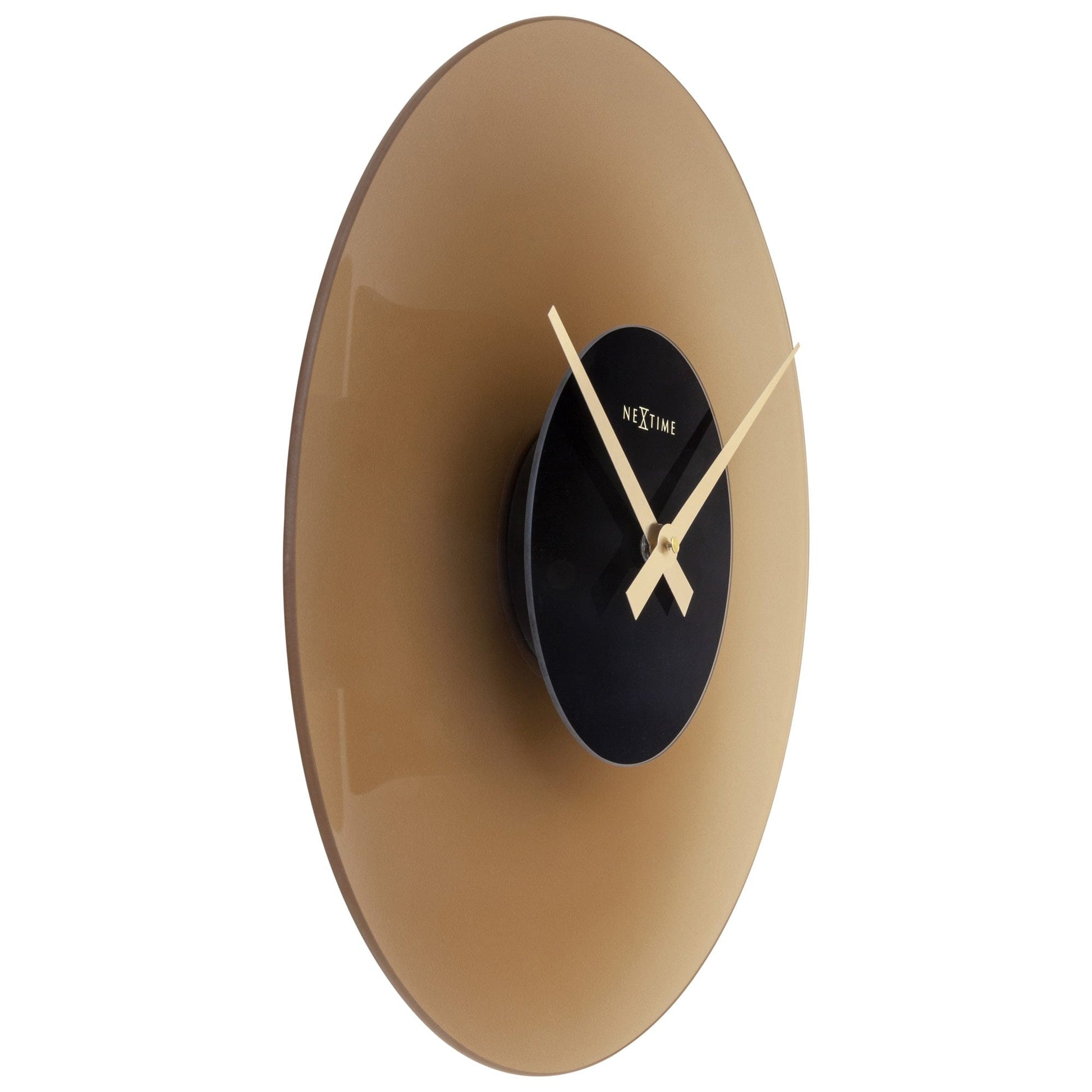 Wall Clock 40cm - Silent - Glass - "Float" - wevelnit