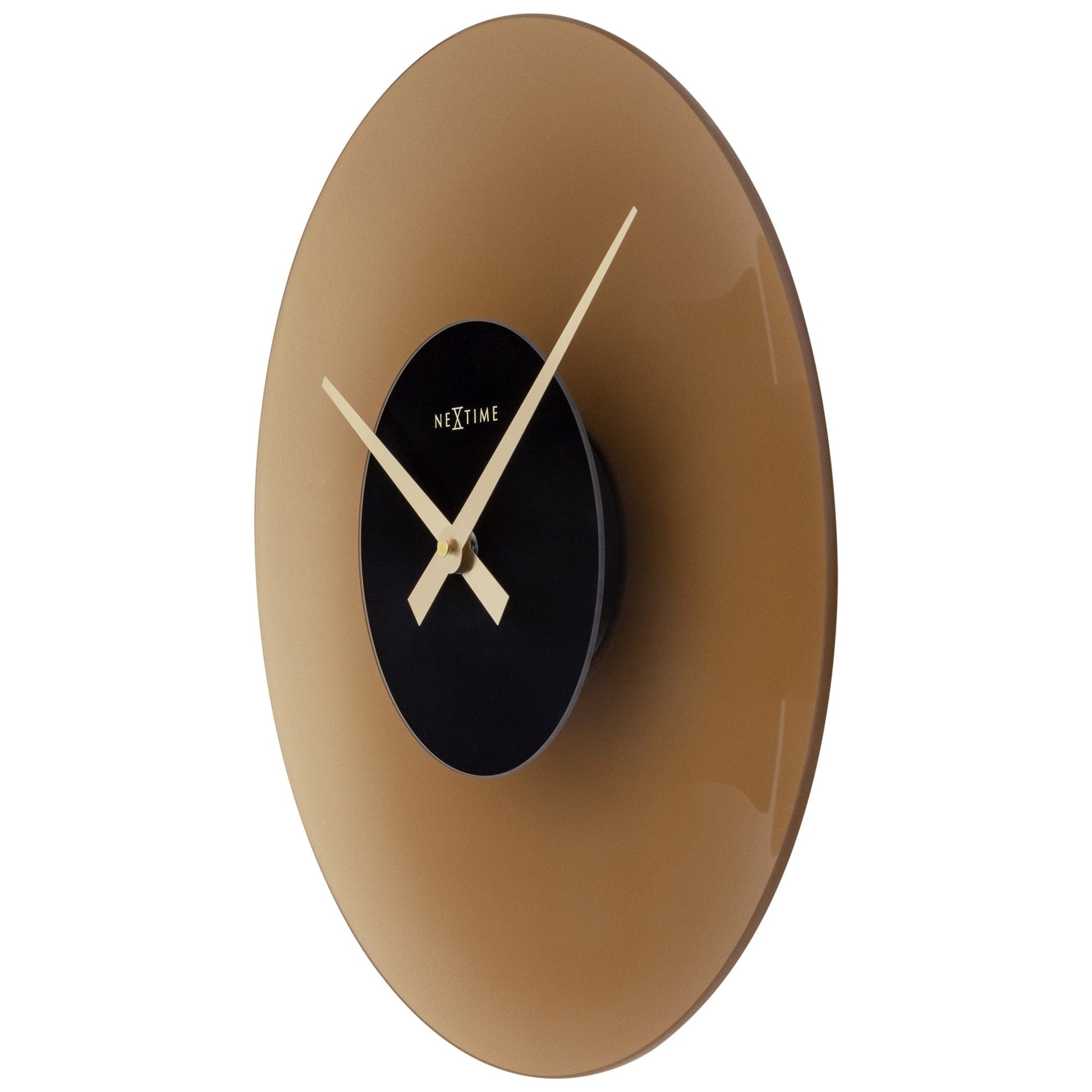 Wall Clock 40cm - Silent - Glass - "Float" - wevelnit
