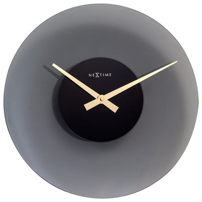 Wall Clock 40cm - Silent - Glass - "Float" - wevelnit