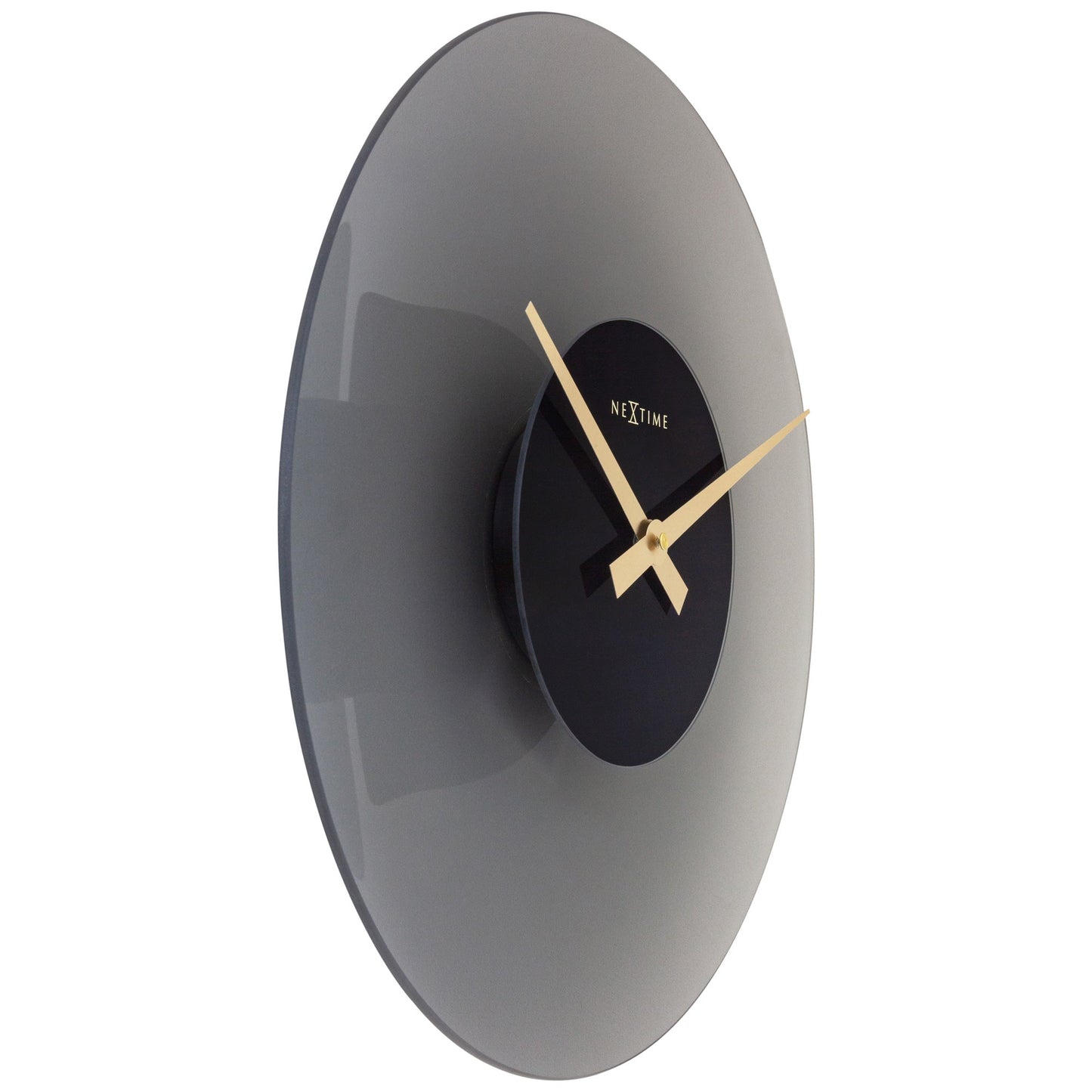 Wall Clock 40cm - Silent - Glass - "Float" - wevelnit