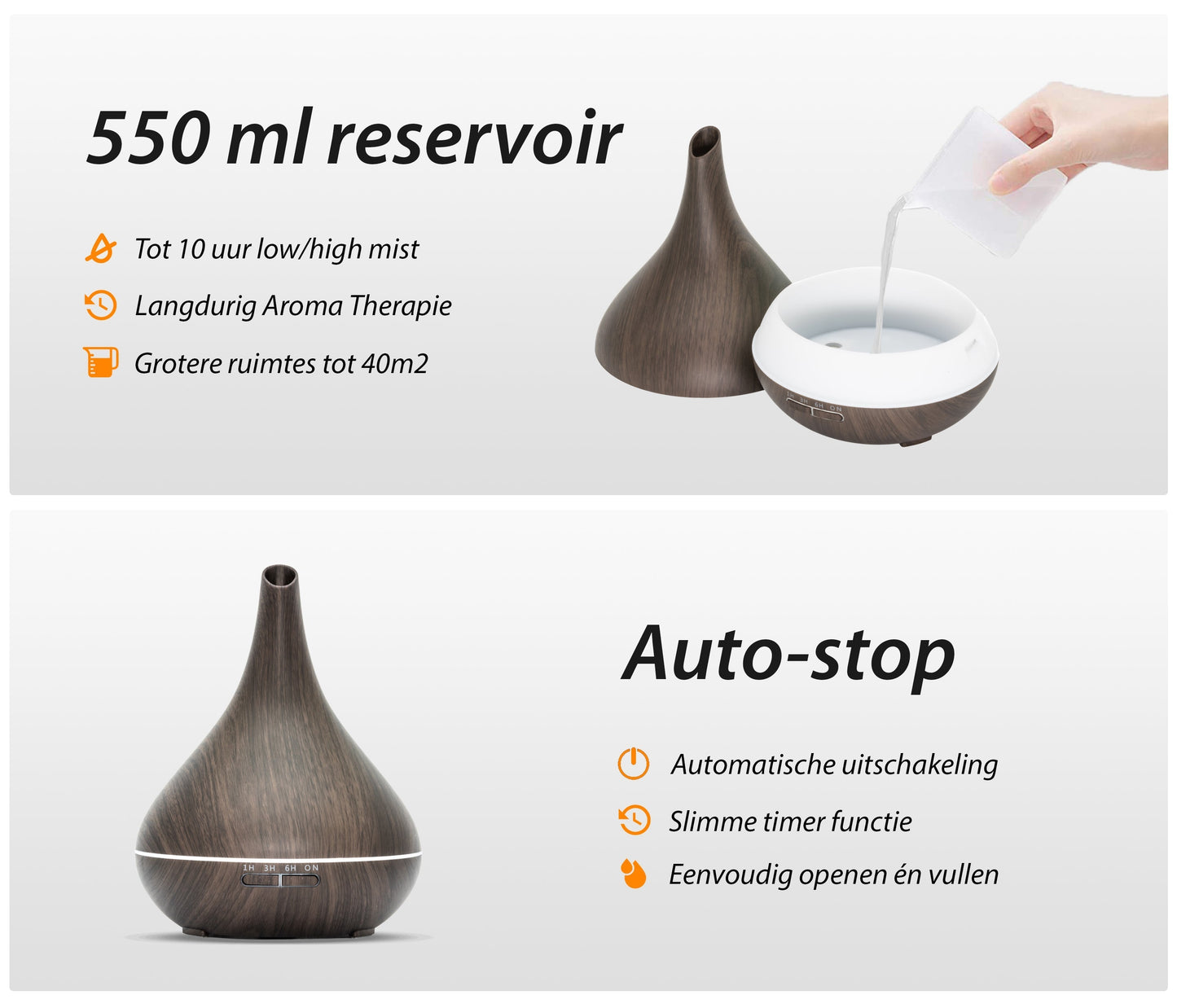 Lotus Pro Diffuser - Donker Hout - wevelnit