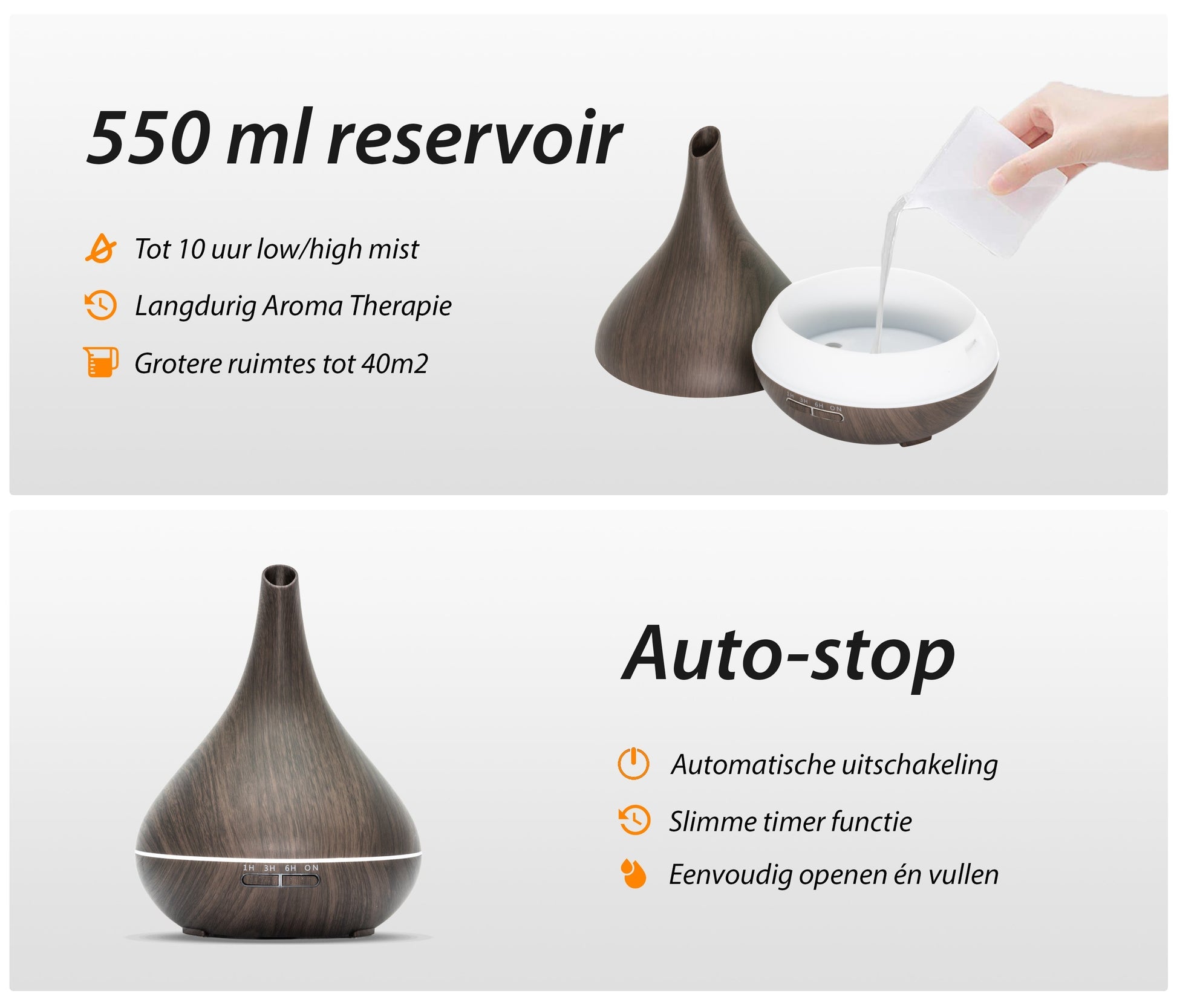 Lotus Pro Diffuser - Donker Hout - wevelnit