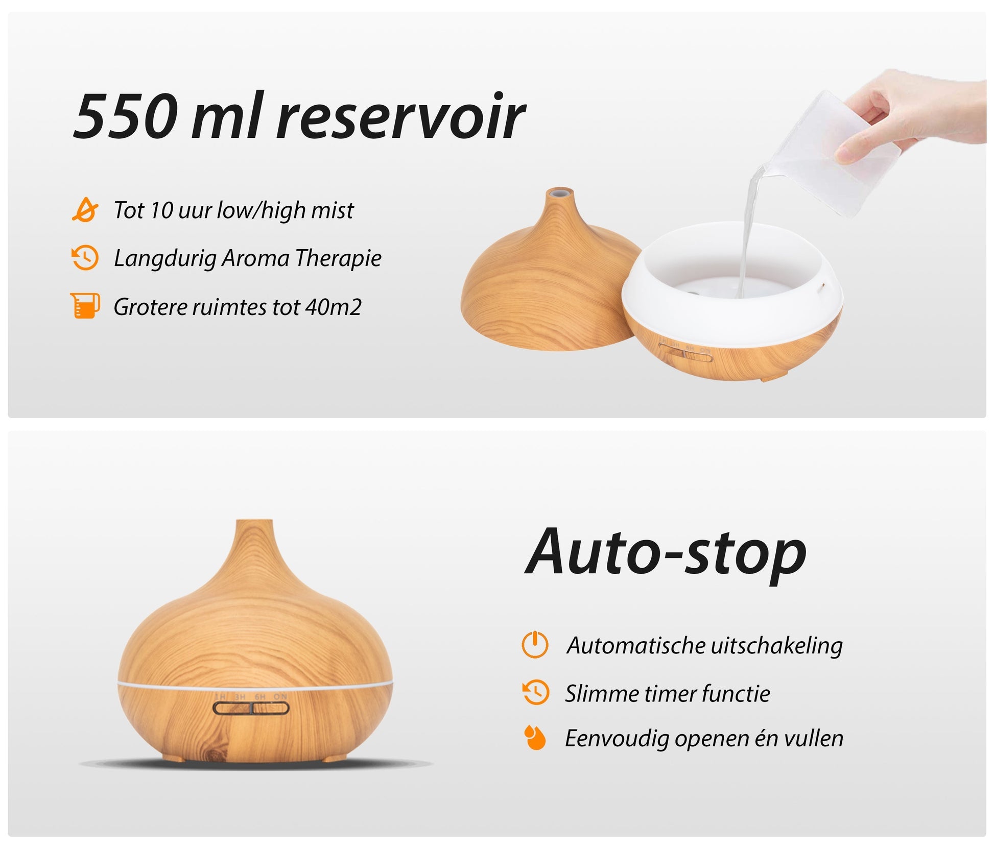 Essential Pro Diffuser - Licht Hout - wevelnit