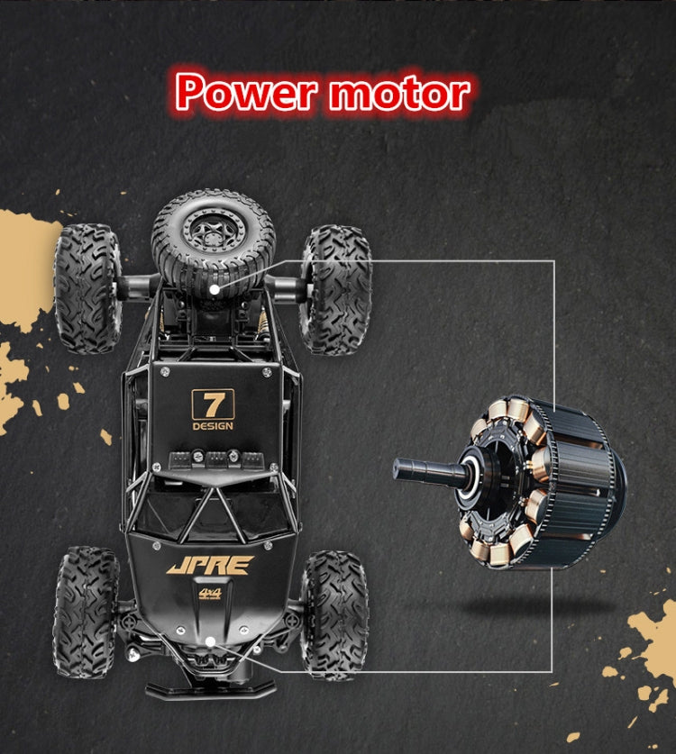 Bovenaanzicht van de rock crawler met motor