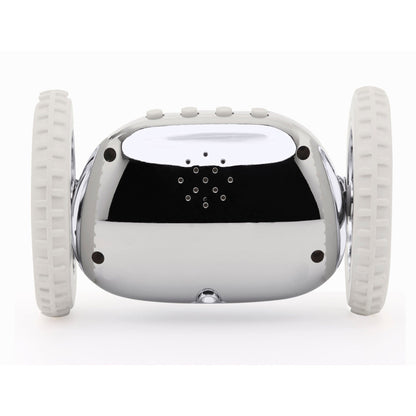Clocky Chrome - Alarm clock on wheels - wevelnit