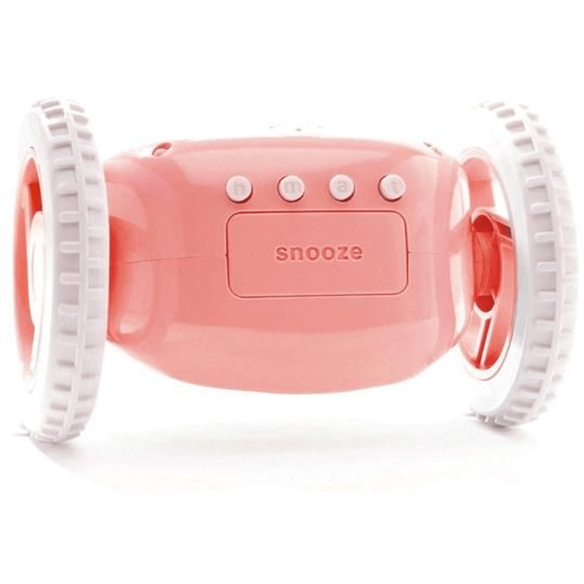 Clocky Pink - Alarm clock on wheels - wevelnit