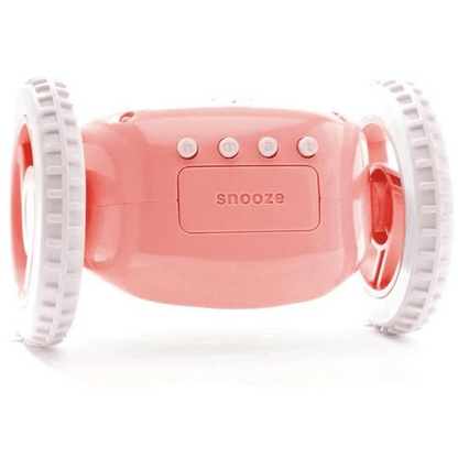 Clocky Pink - Alarm clock on wheels - wevelnit