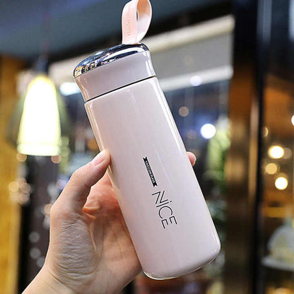 Creative Double - Layer Glass Water Cup – 400ml Eco - Friendly Insulated Tumbler - wevelnit