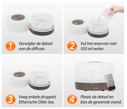 Happiness Pro Diffuser - Donker Hout - wevelnit