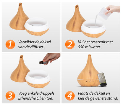Lotus Pro Diffuser - Licht Hout - wevelnit