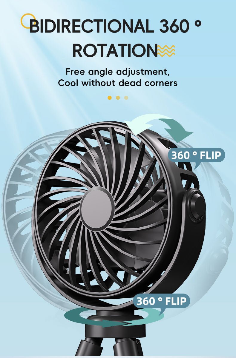 Octopus Hand Fan - Portable Rechargeable Fan - wevelnit