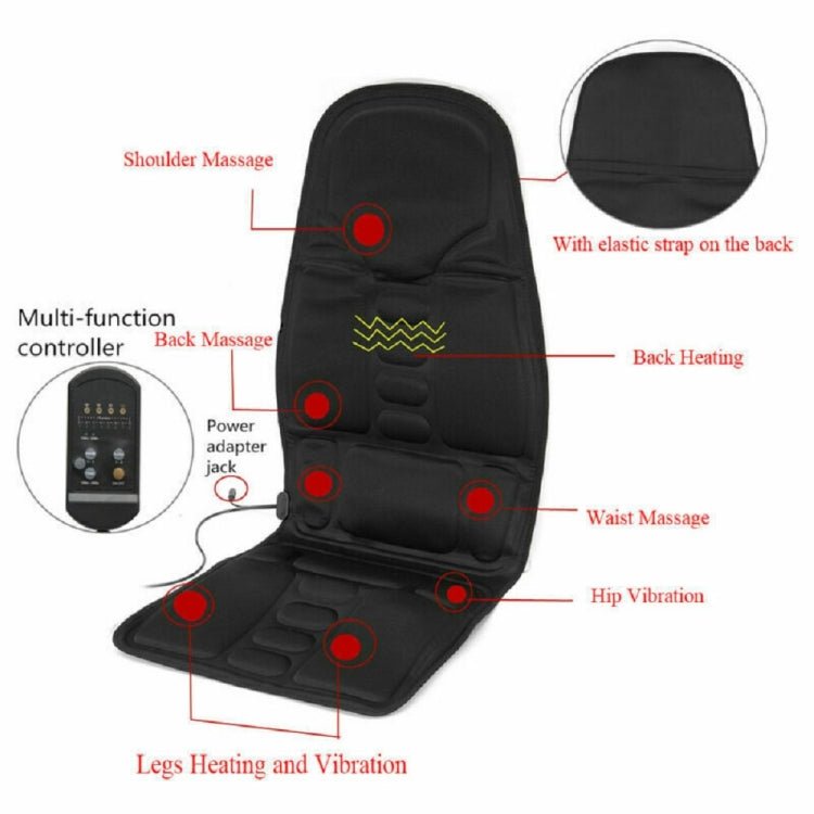 7 Massage Heads 8 Modes Car / Household Multifunctional Whole Body Cervical Massager - wevelnit