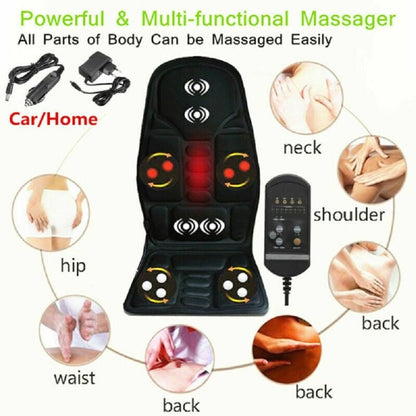 7 Massage Heads 8 Modes Car / Household Multifunctional Whole Body Cervical Massager - wevelnit