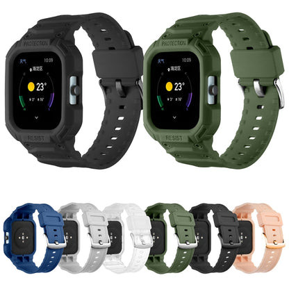 Siliconen bandje met beschermrand voor Amazfit GTS 1 t/m 4