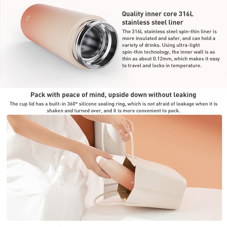 Xiaomi Mijia Pocket Thermos Cup 350mL – Snow Sunset - wevelnit