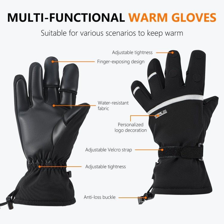 STARTRC Universal Drone Photography Gloves – Winter Warm (Black, L) - wevelnit