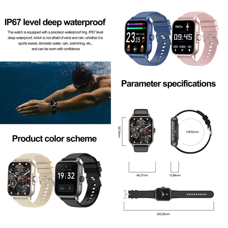 ZW36A Smartwatch 1,83 inch – bellen en hartslag, onder 25 euro