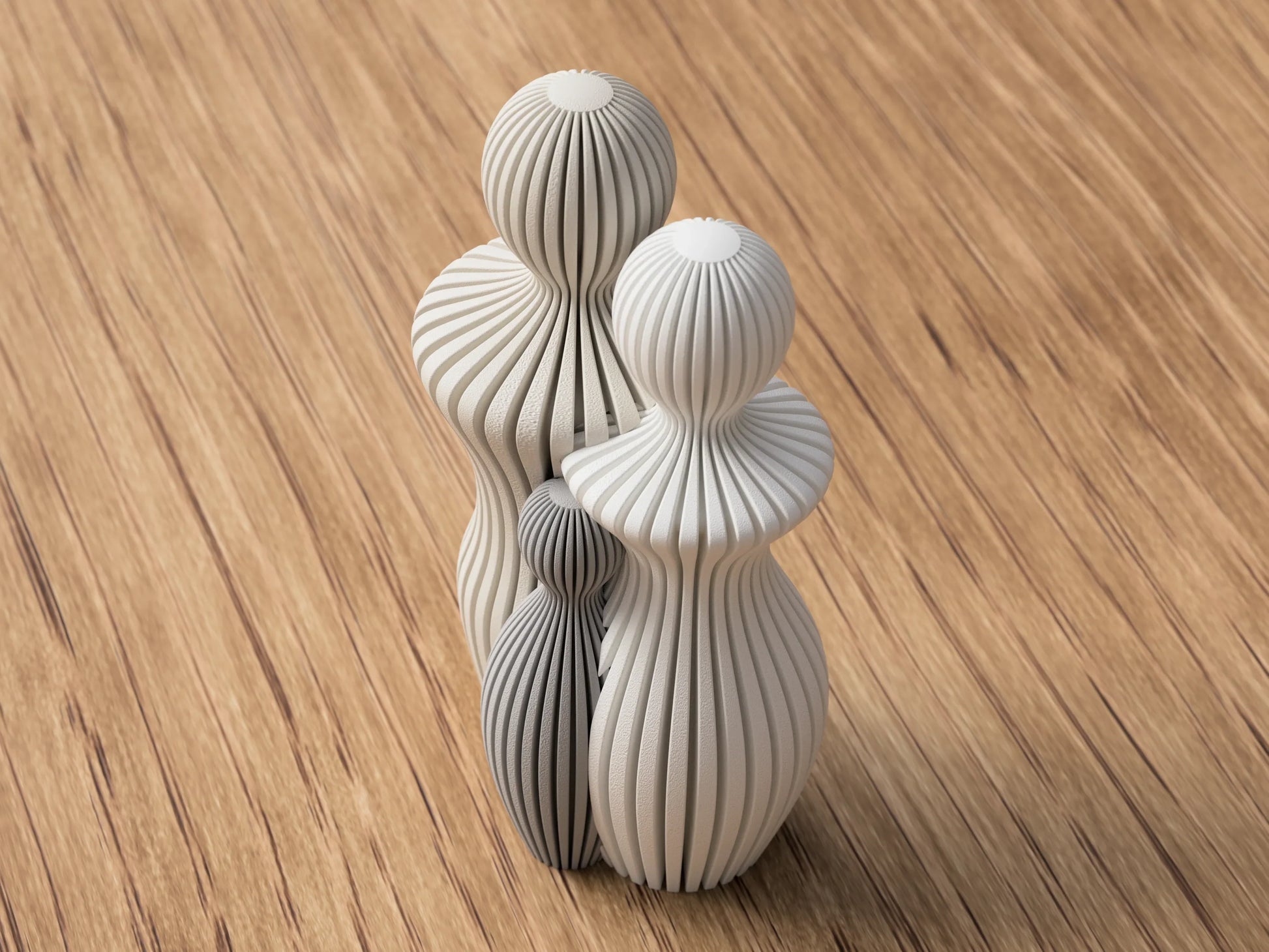 Abstract Familie Standbeeld - wevelnit