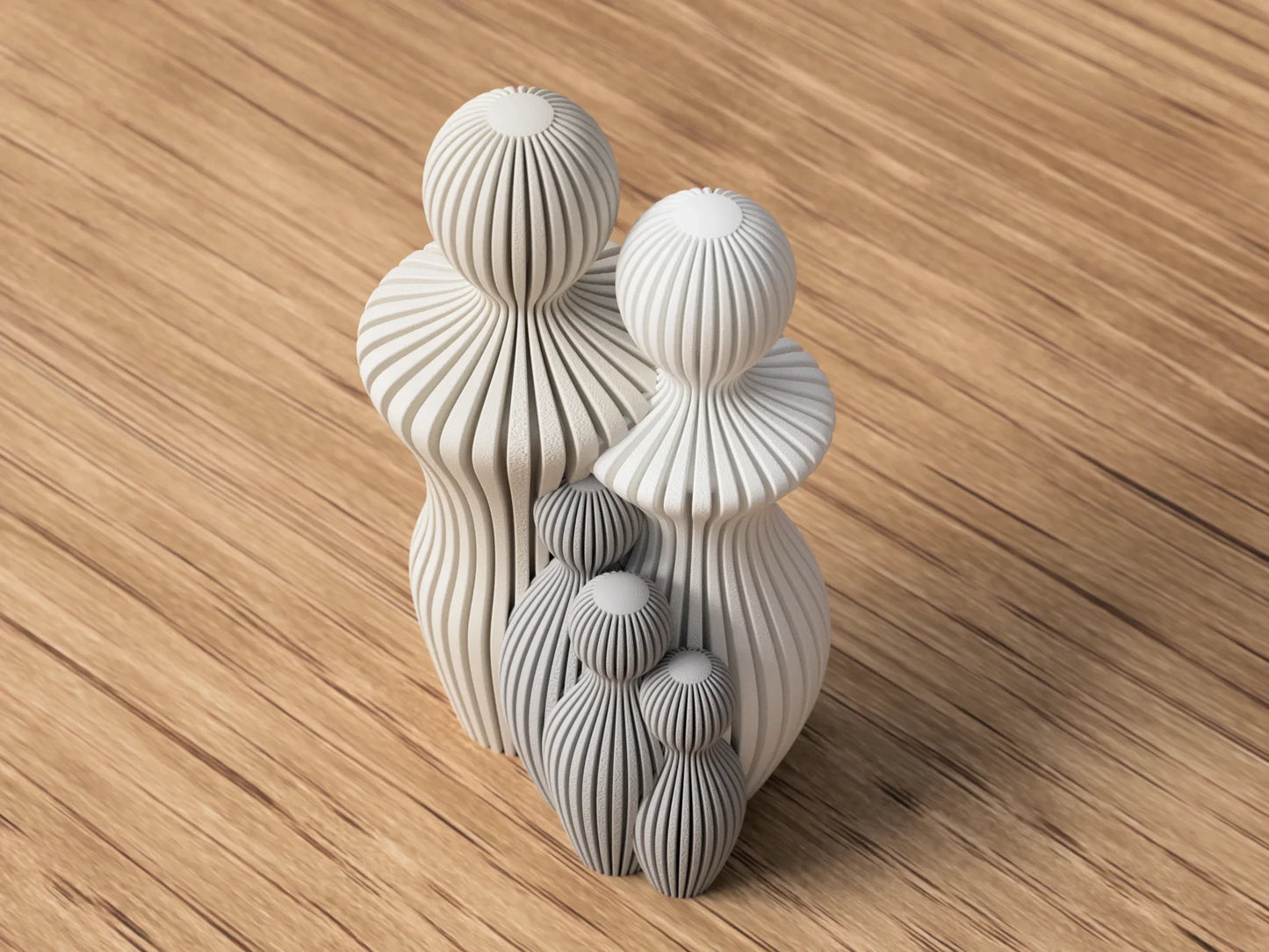 Abstract Familie Standbeeld - wevelnit