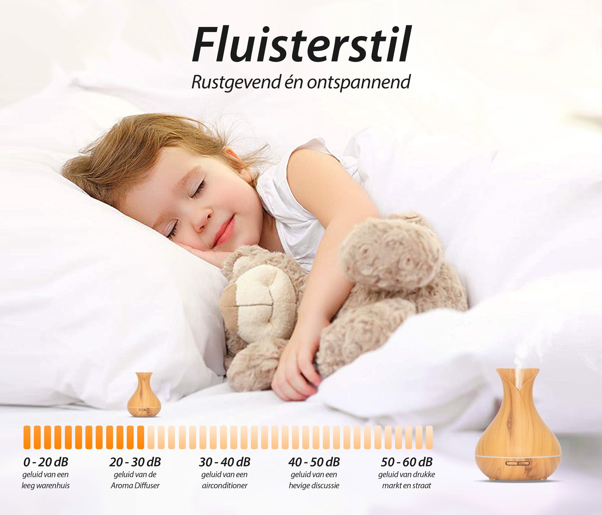 Vitality Pro Diffuser - Licht Hout - wevelnit