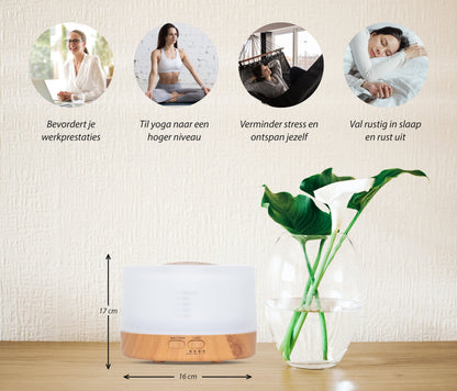 Happiness Pro Diffuser - Licht Hout - wevelnit