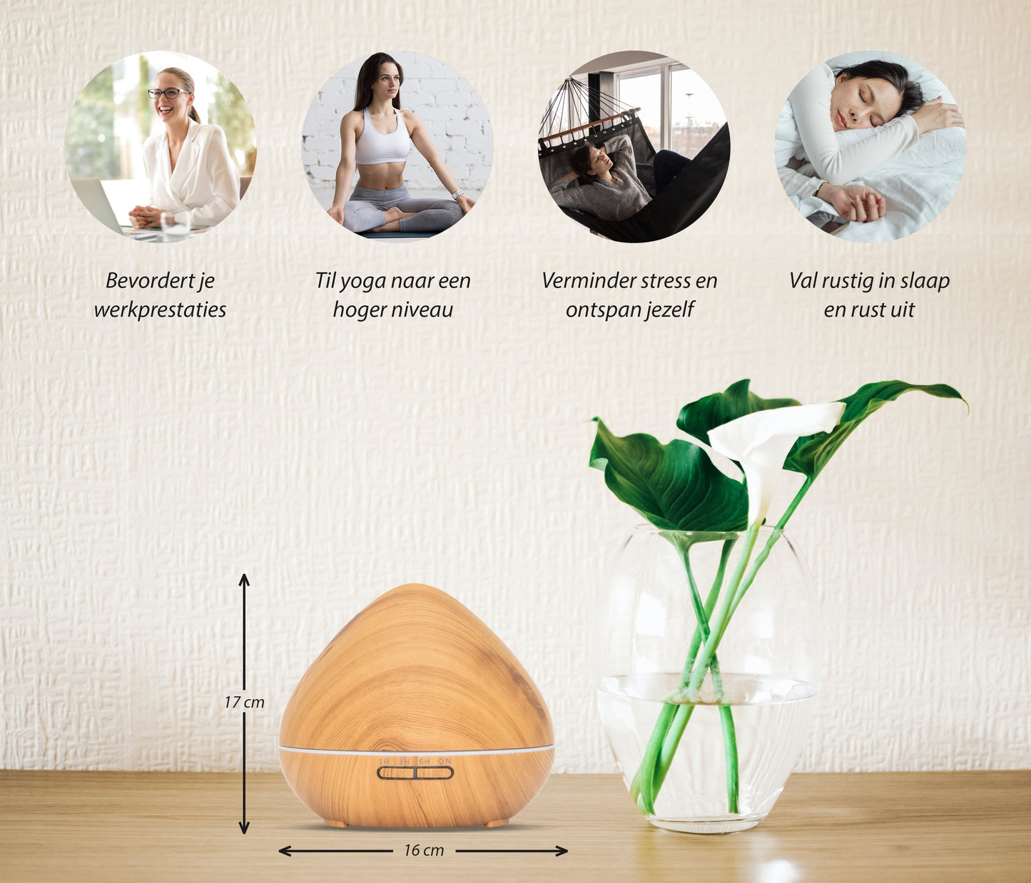 Zen Pro Diffuser - Licht Hout - wevelnit