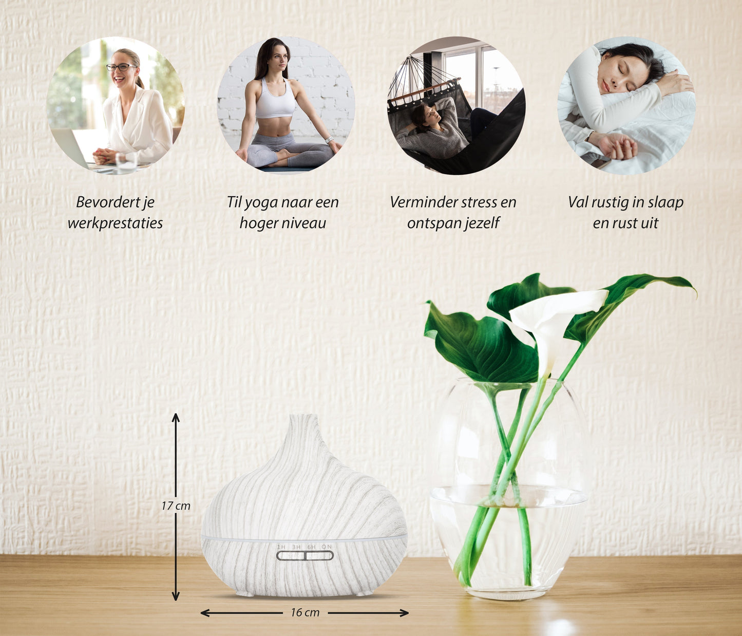 Essential Pro Diffuser - Wit Hout - wevelnit