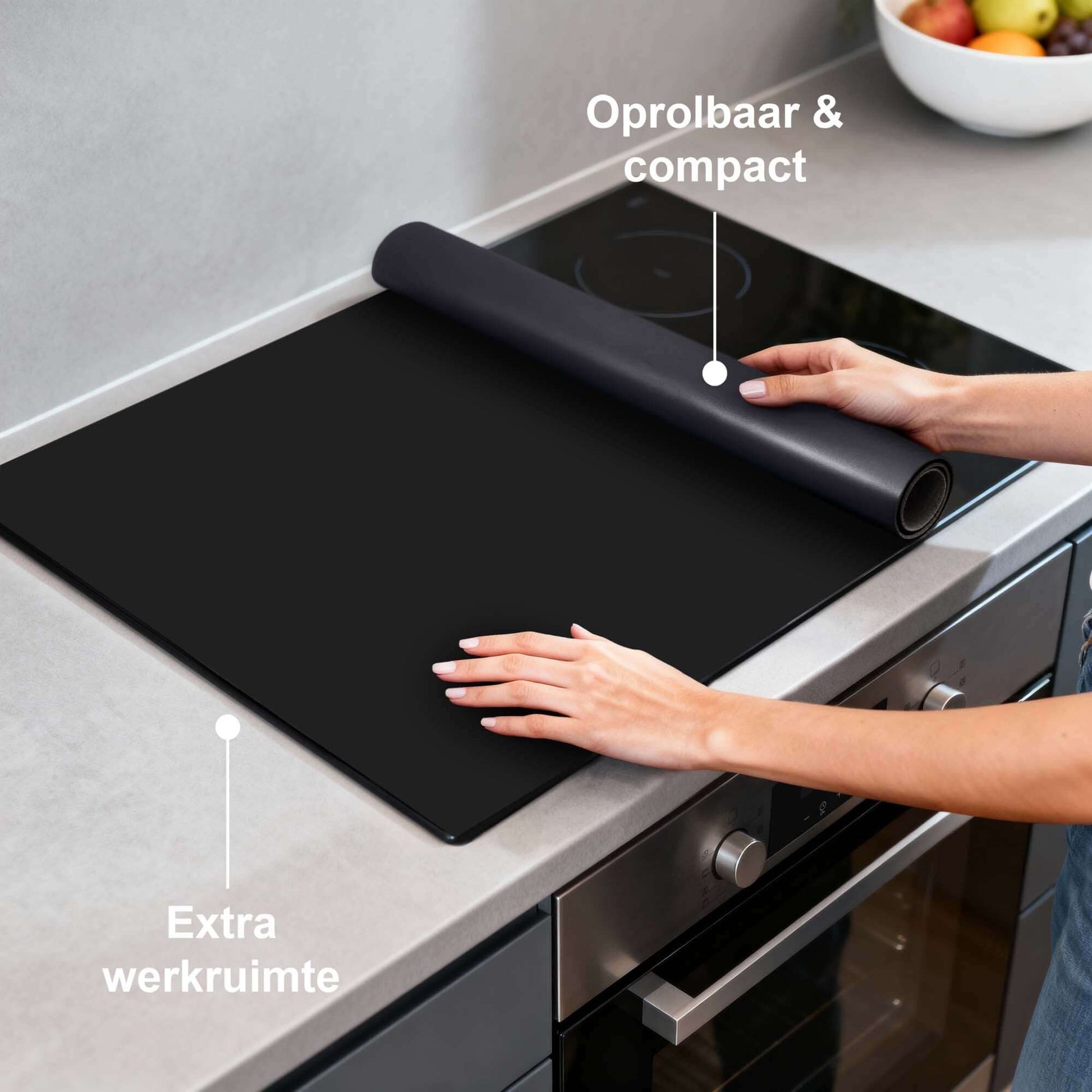 Pure Black – Inductie Beschermer - wevelnit
