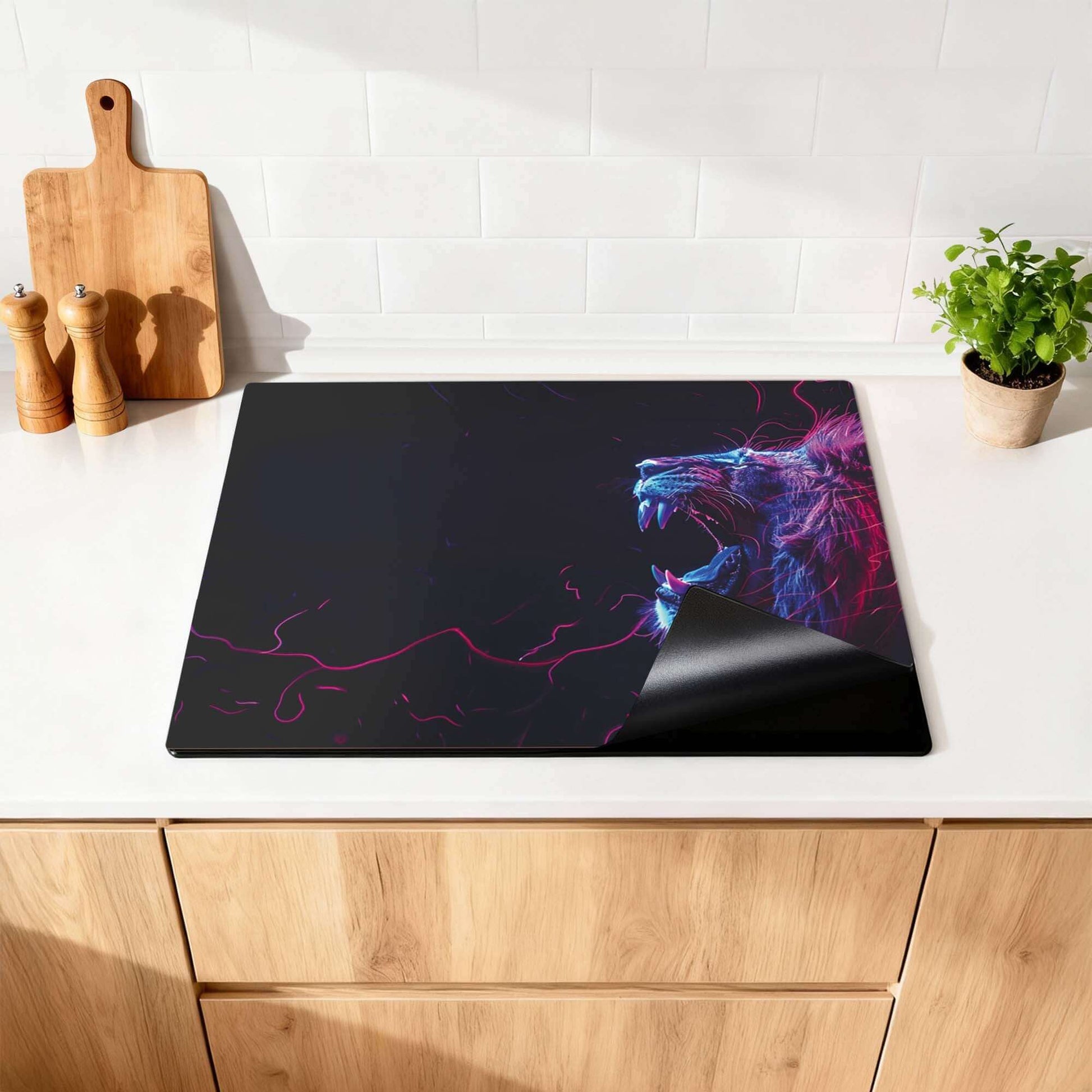 Neon Roar – Inductie Beschermer - wevelnit