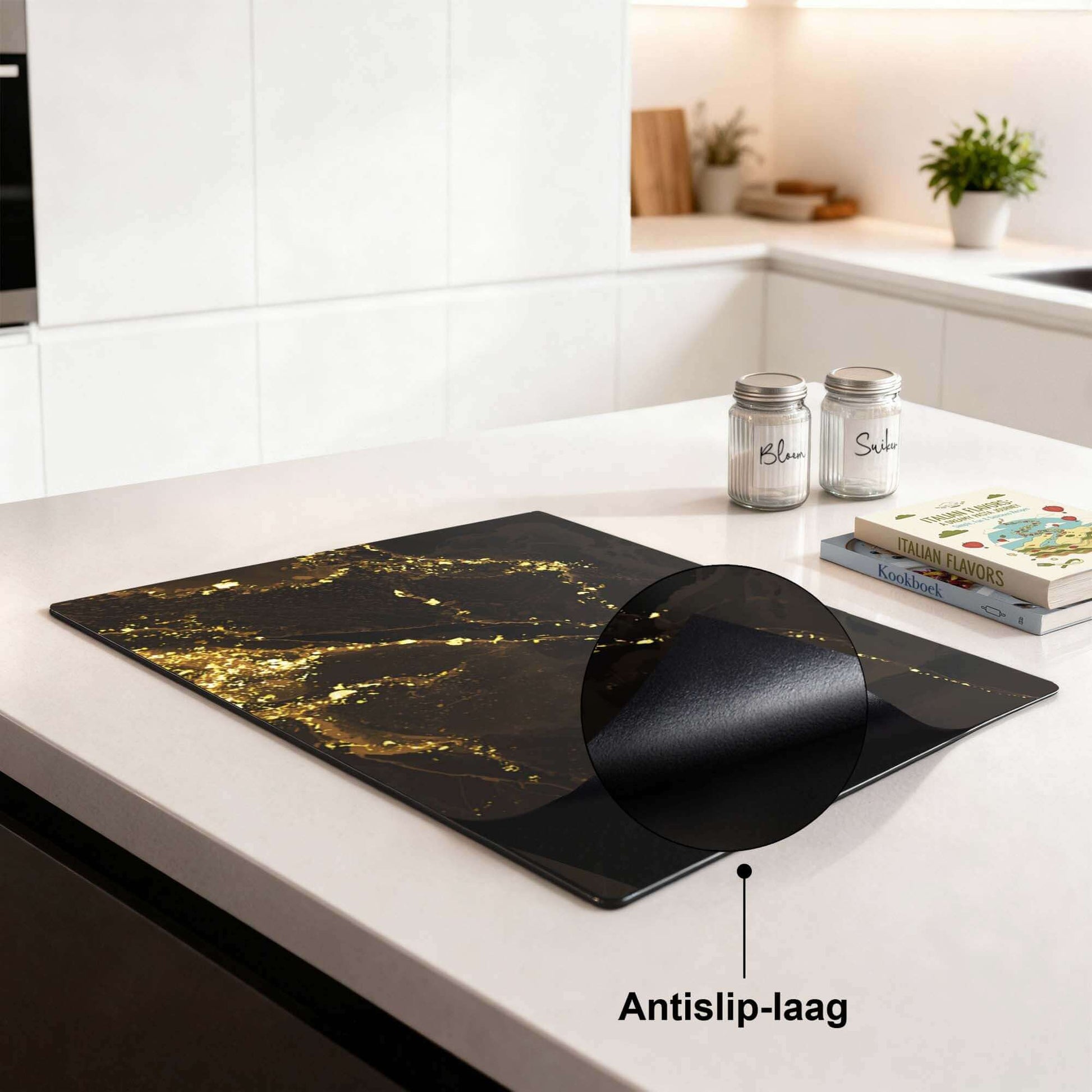 Gilded Marble – Inductie Beschermer - wevelnit
