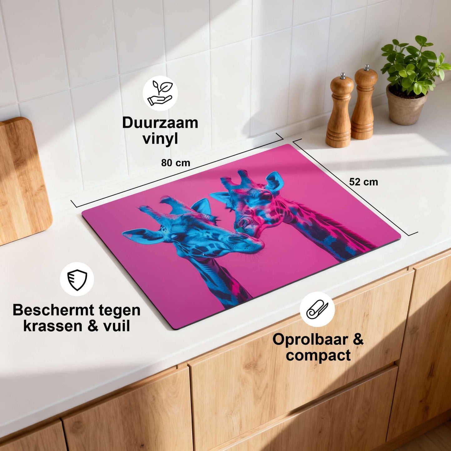 Neon Romance – Inductie Beschermer - wevelnit