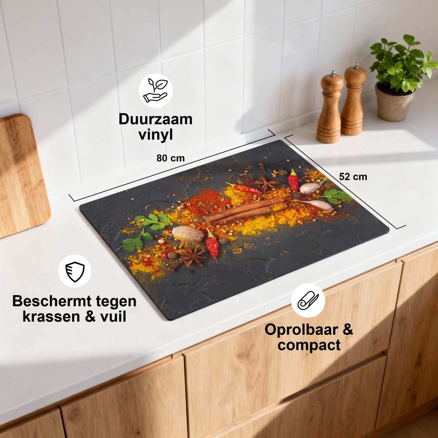 Spice Canvas – Inductie Beschermer - wevelnit