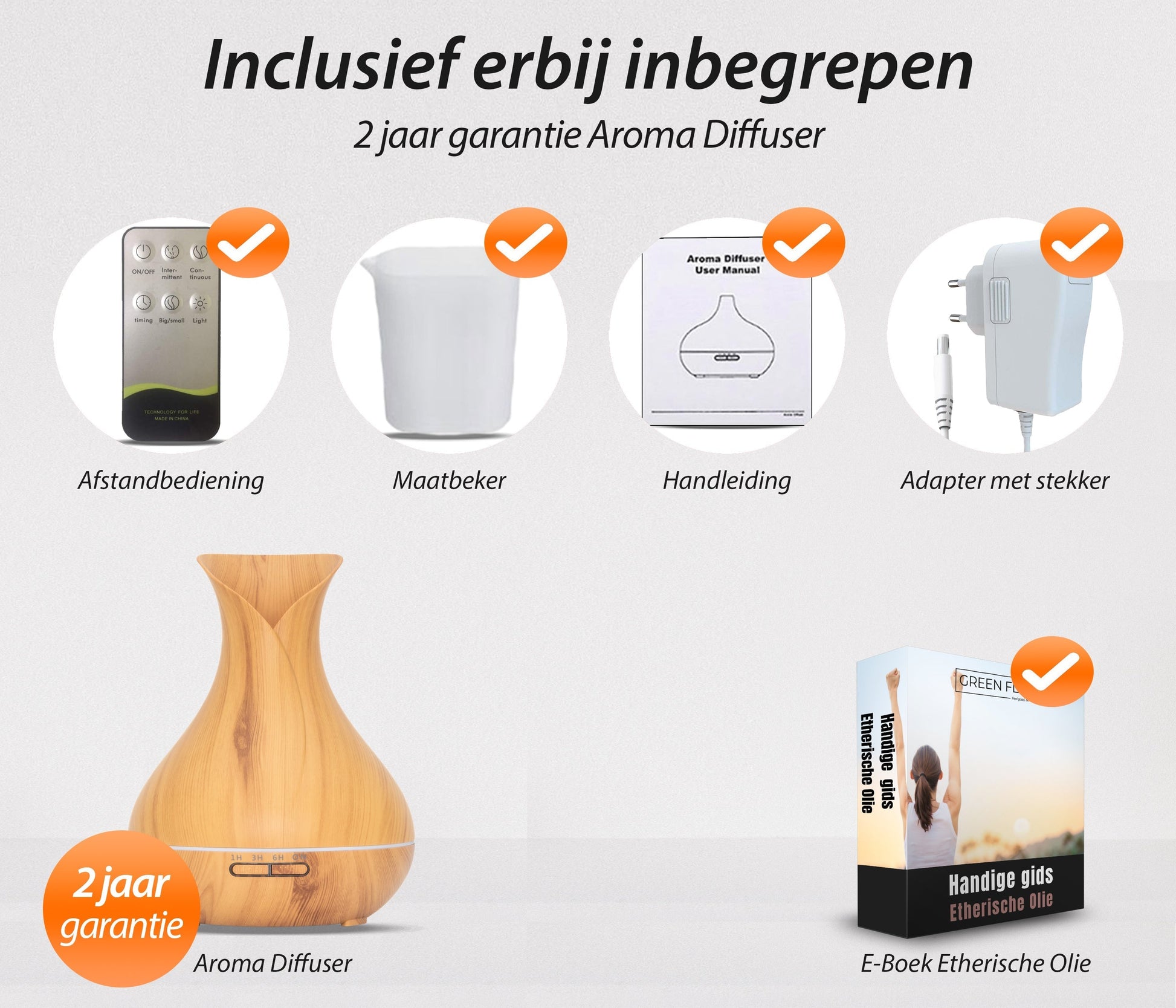 Vitality Pro Diffuser - Licht Hout - wevelnit