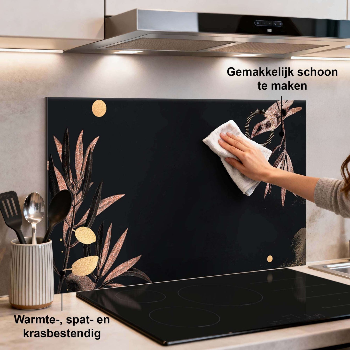 Golden Olive Spatscherm - wevelnit