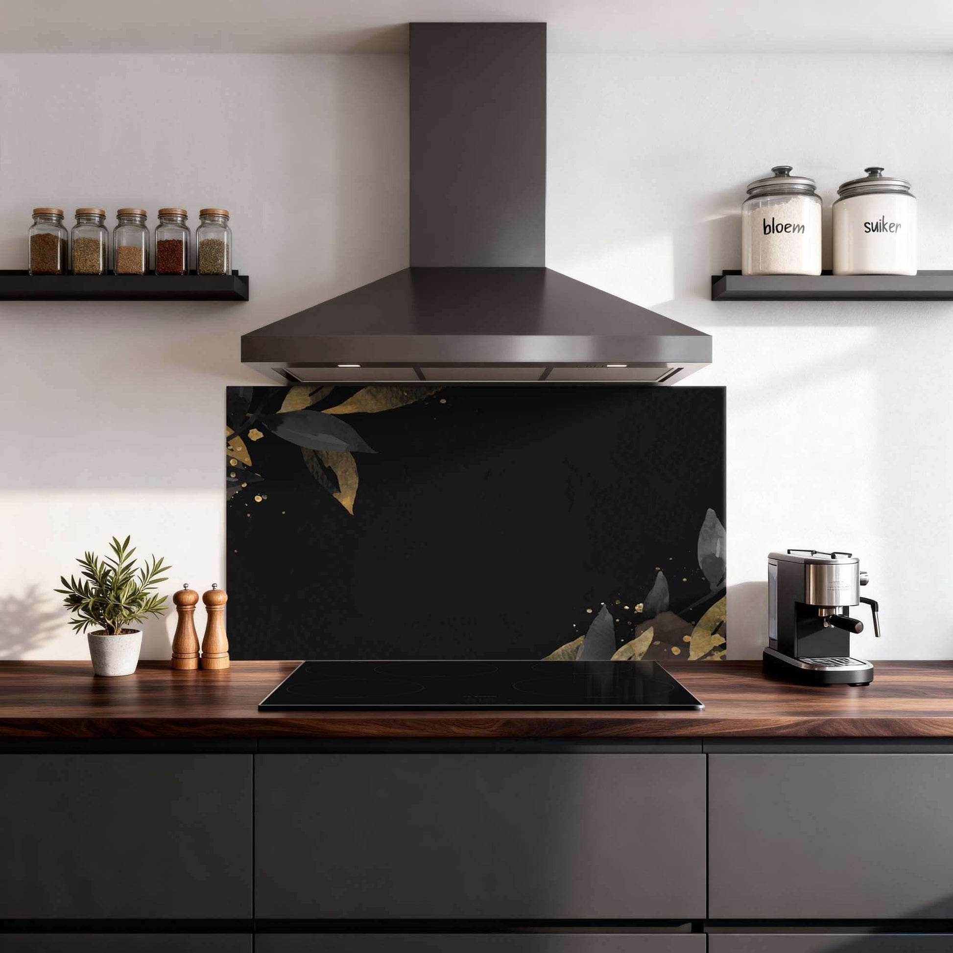 Black Olive Spatscherm - wevelnit