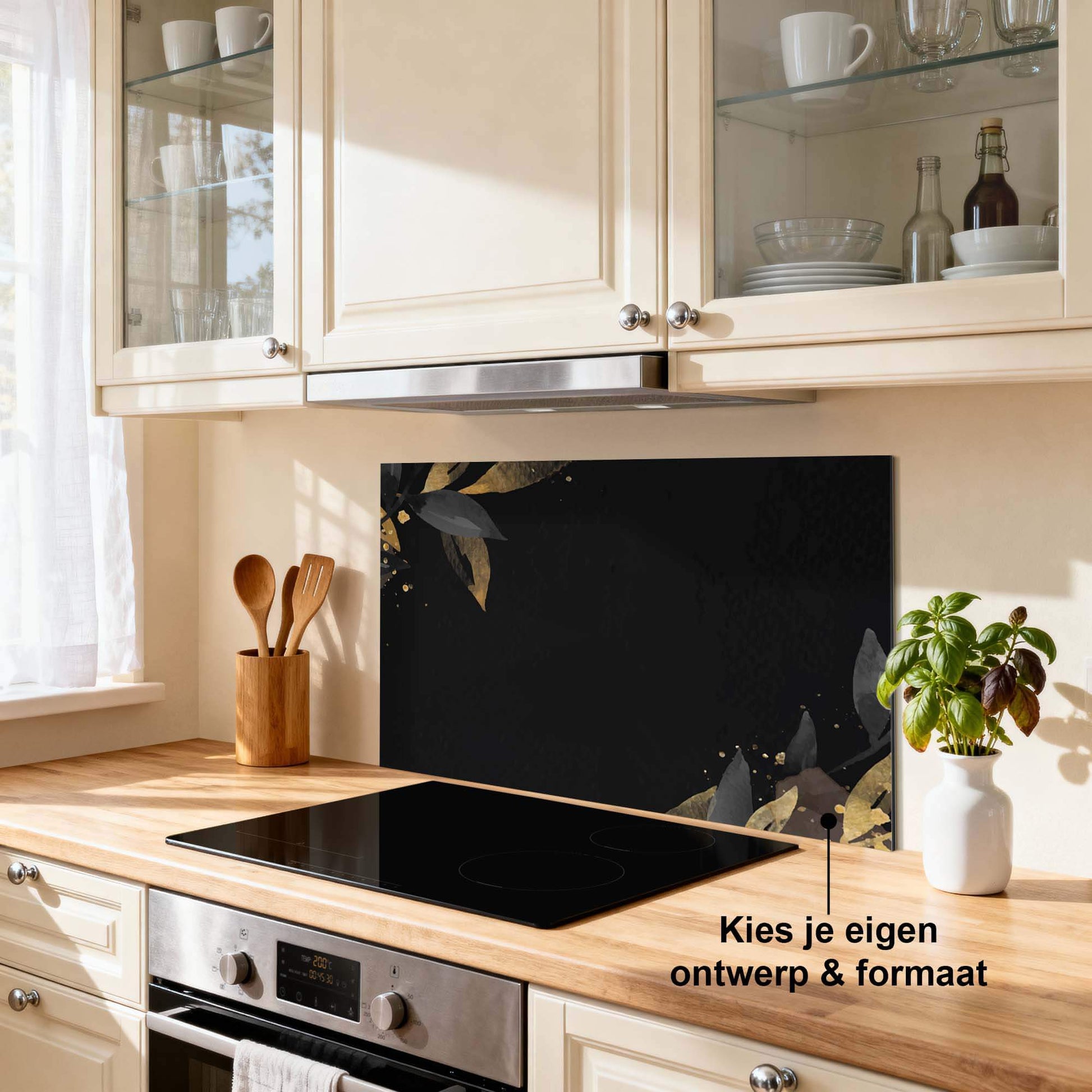 Black Olive Spatscherm - wevelnit