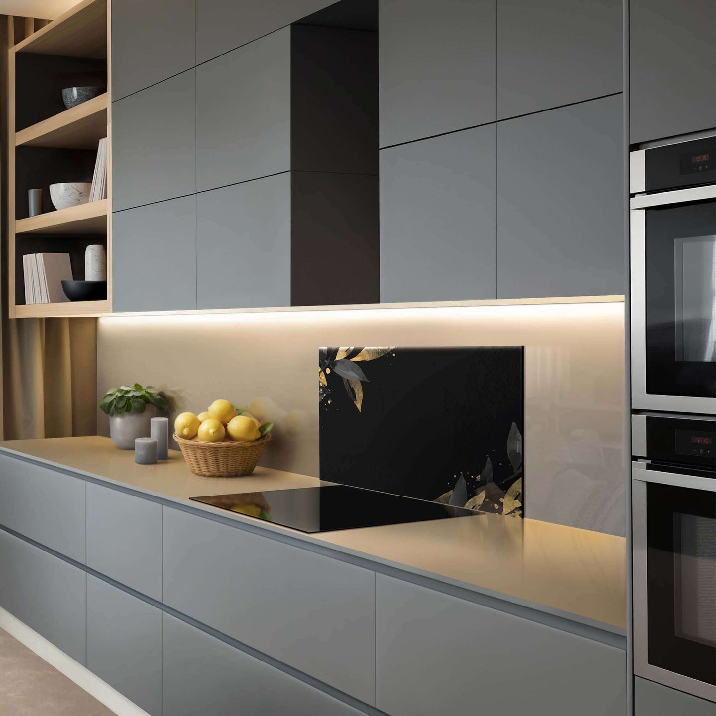 Black Olive Spatscherm - wevelnit