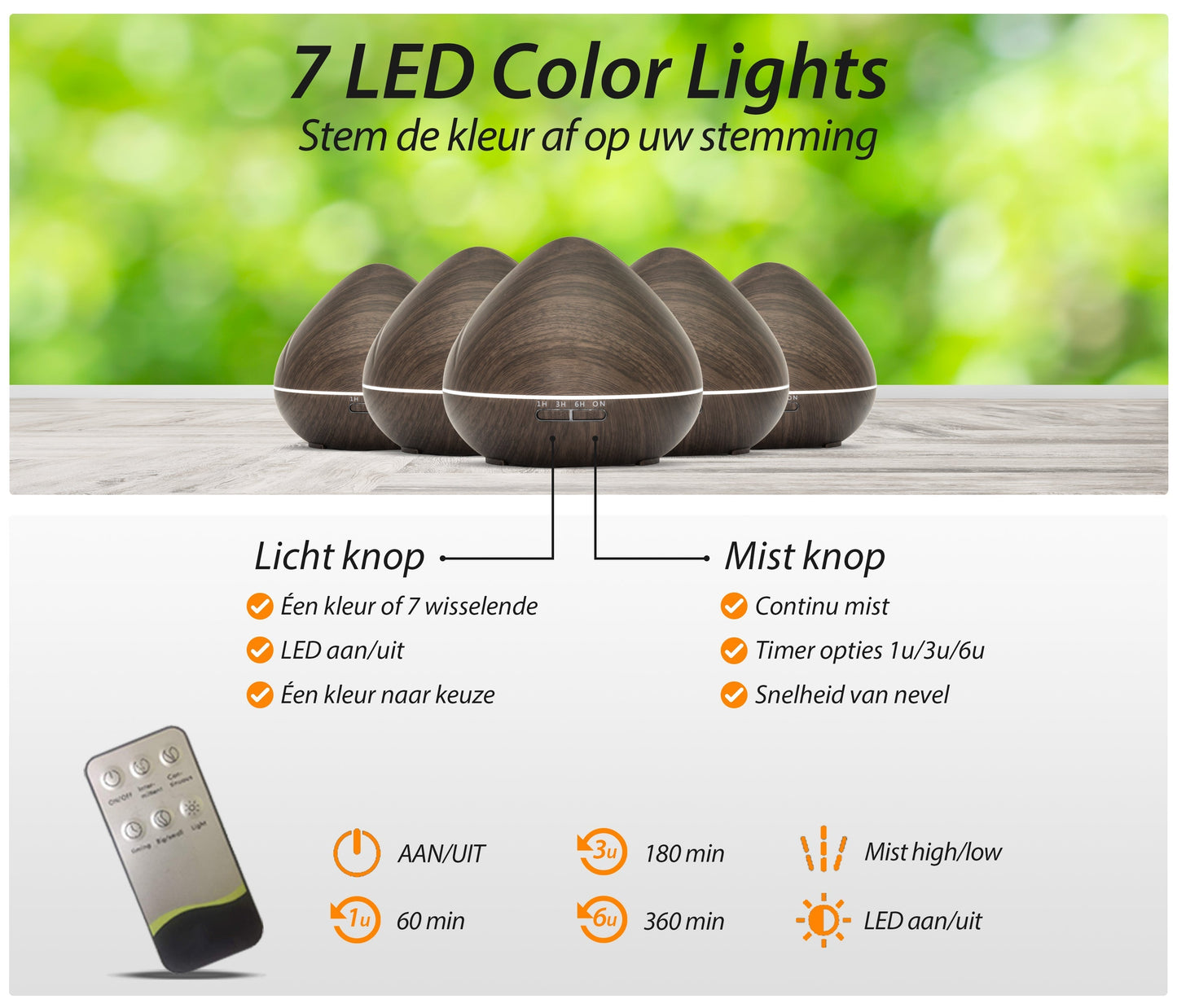 Zen Pro Diffuser - Donker Hout - wevelnit