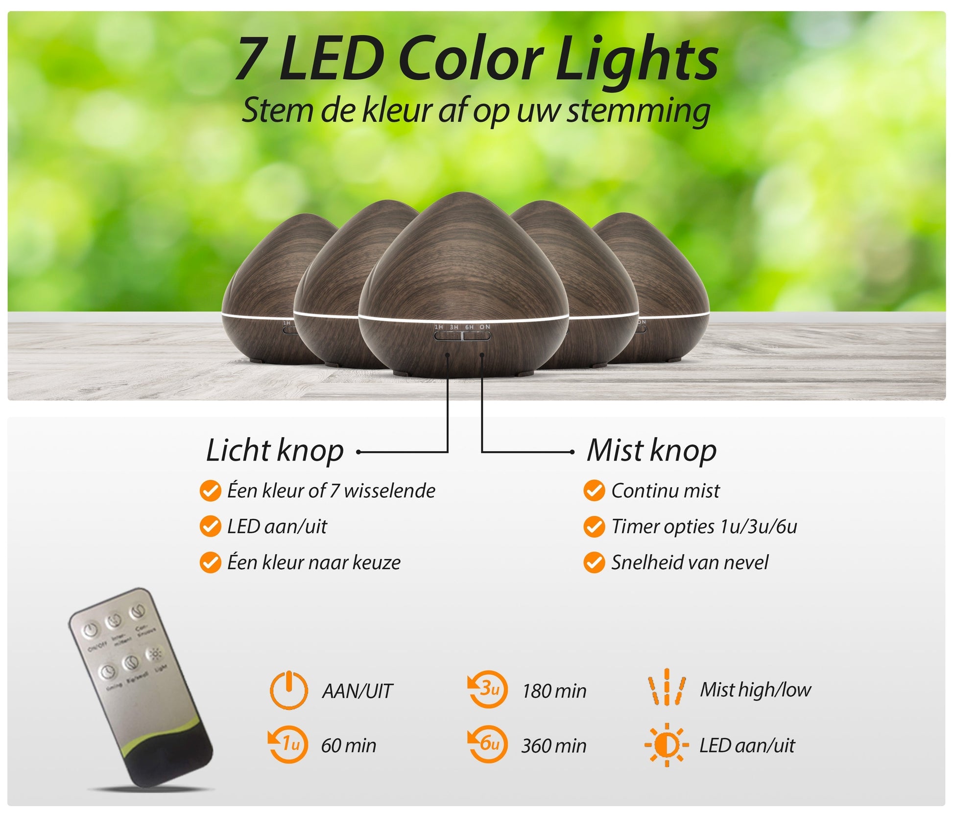 Zen Pro Diffuser - Donker Hout - wevelnit