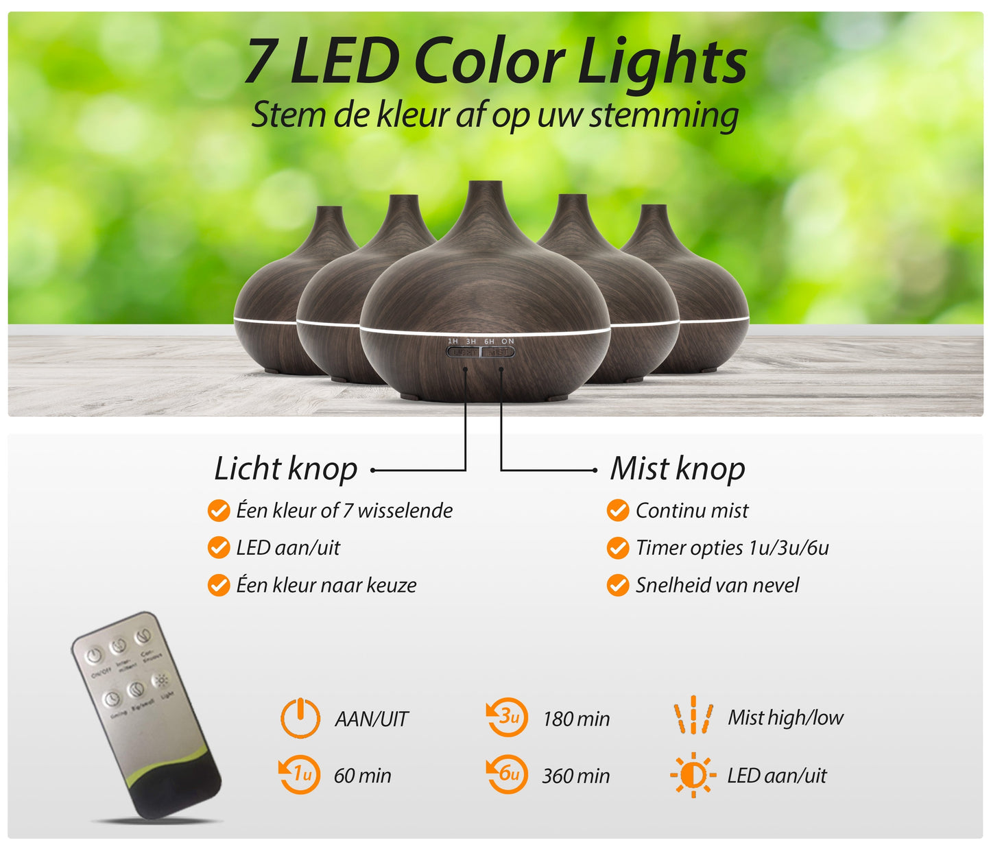 Essential Pro Diffuser - Donker Hout - wevelnit