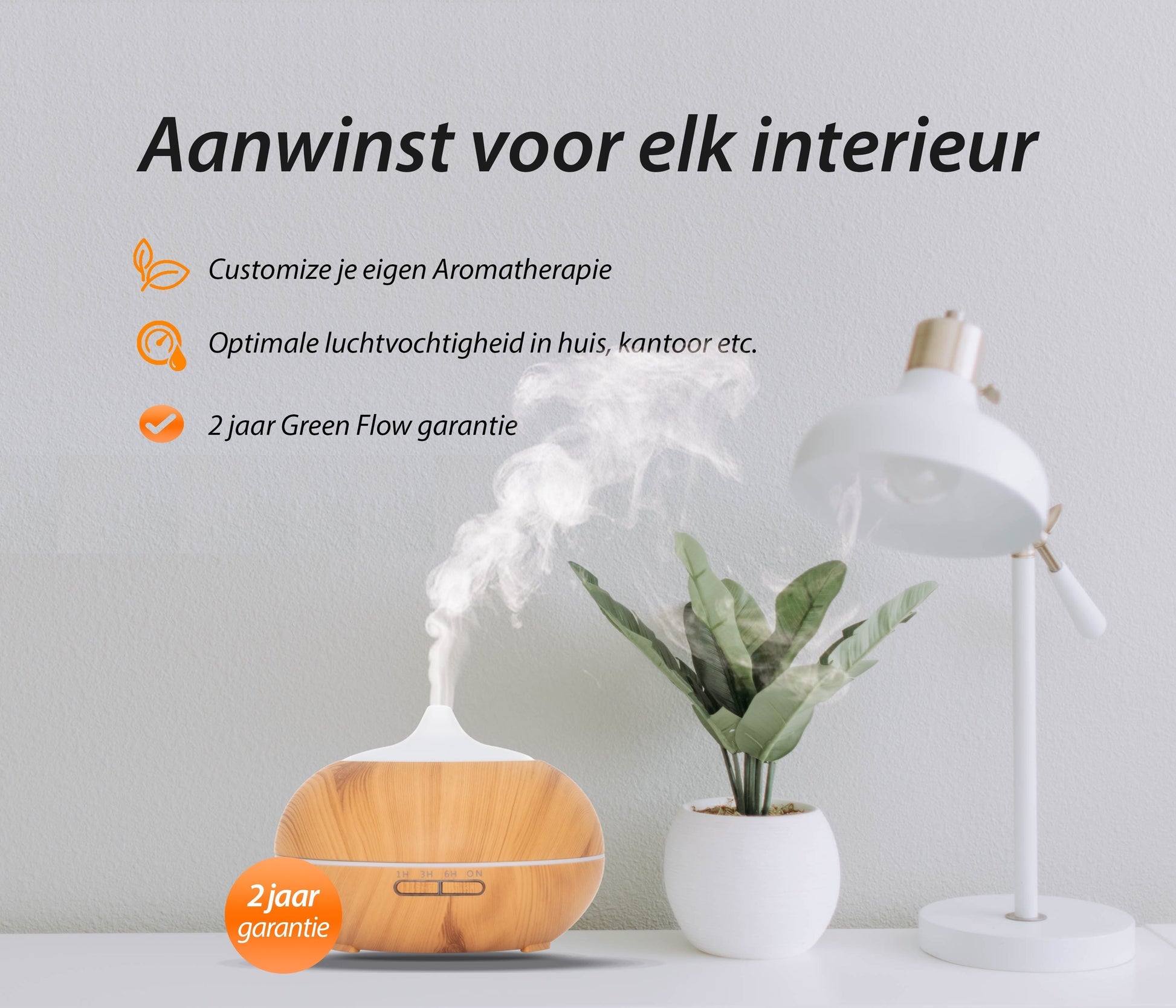 Sun Shine Pro Diffuser - Licht Hout - wevelnit