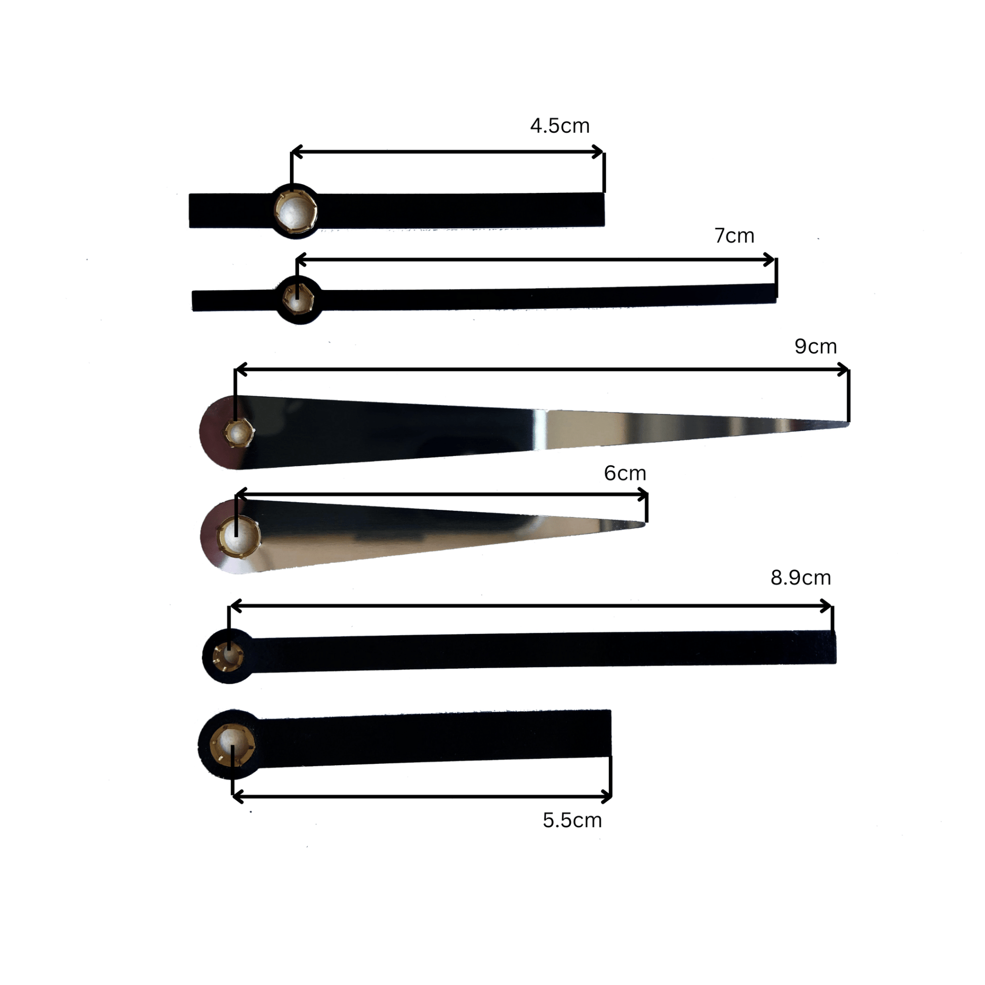 Clock hands set S + Silent Movement - wevelnit