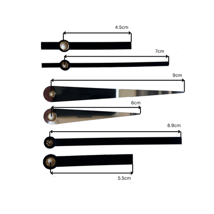 Clock hands set S + Silent Movement - wevelnit