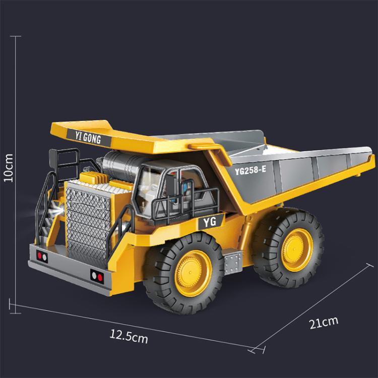 Kiepwagen met afmetingen ca. 21 × 12,5 × 10 cm