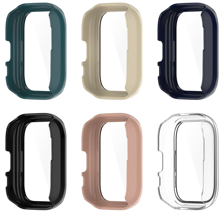 Beschermhoes met gehard glas voor Amazfit Active – zwart