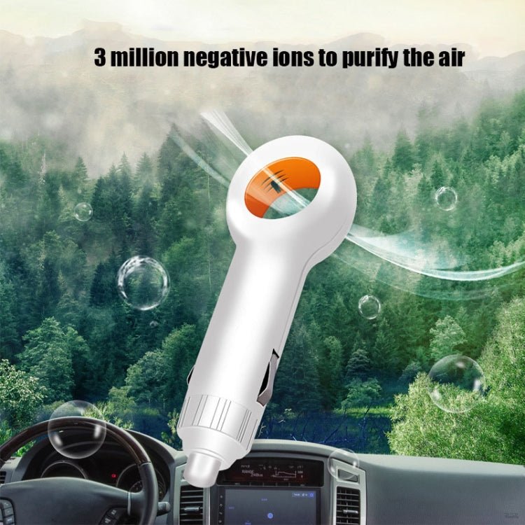 EP501 USB Mini Car Removal Second - hand Smoke PM2.5 Negative Ion Air Purifier(White) - wevelnit