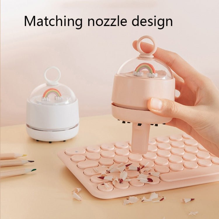 X1 Mini USB Handheld Wireless Desktop Vacuum Cleaner(Pink) - wevelnit