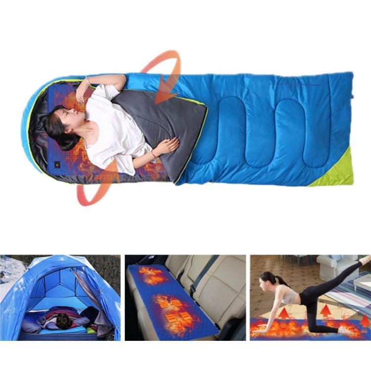 Winter USB Rechargeable Smart Seven Zone Heating Anti - cold Sleeping Bag Pad - wevelnit