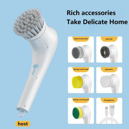 Household Multifunctional Electric Handheld Cleaning Brush - wevelnit