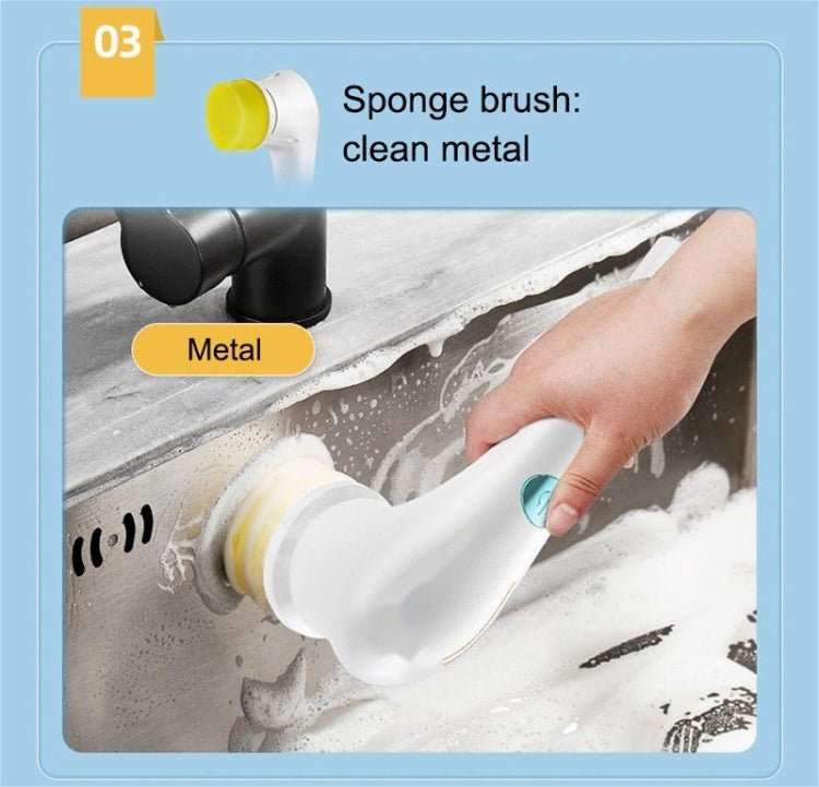 Household Multifunctional Electric Handheld Cleaning Brush - wevelnit